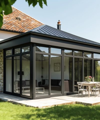 veranda maison avec une véranda